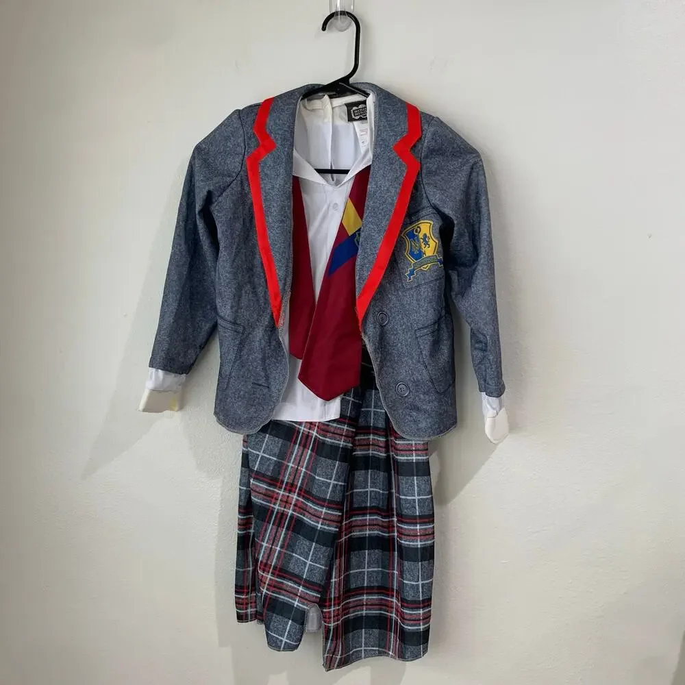 NWOT Beetlejuice Costume Kids sz 6-8 Medium Astrid School Uniform Halloween